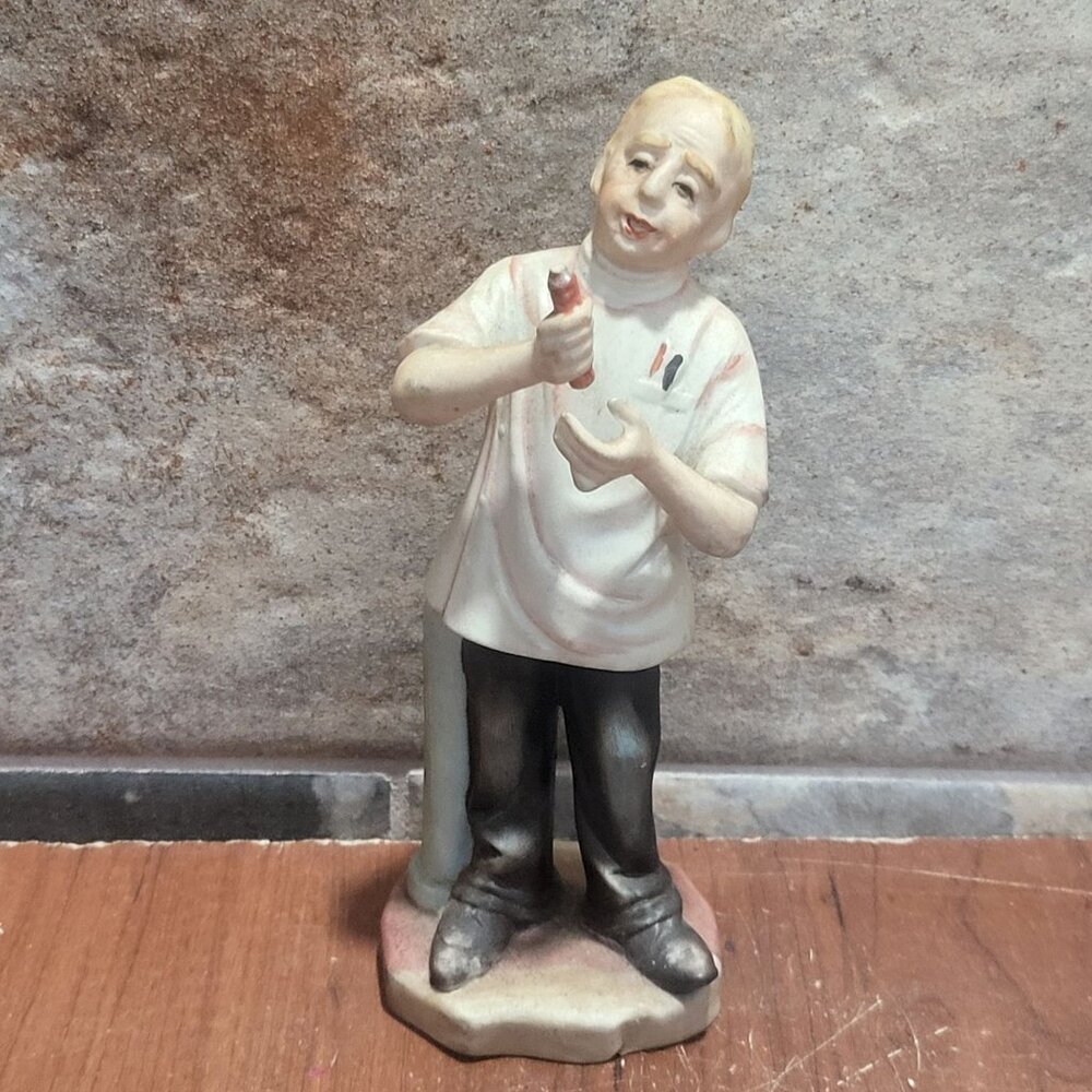 Vintage Bisque Porcelain Dentist Figurine